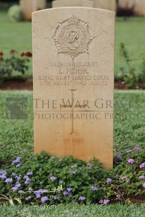 BEIRUT WAR CEMETERY - FISHER, LESLIE